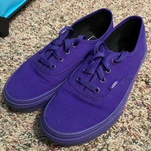 Vans Purple Authentic Skate Shoes - Heliotrope